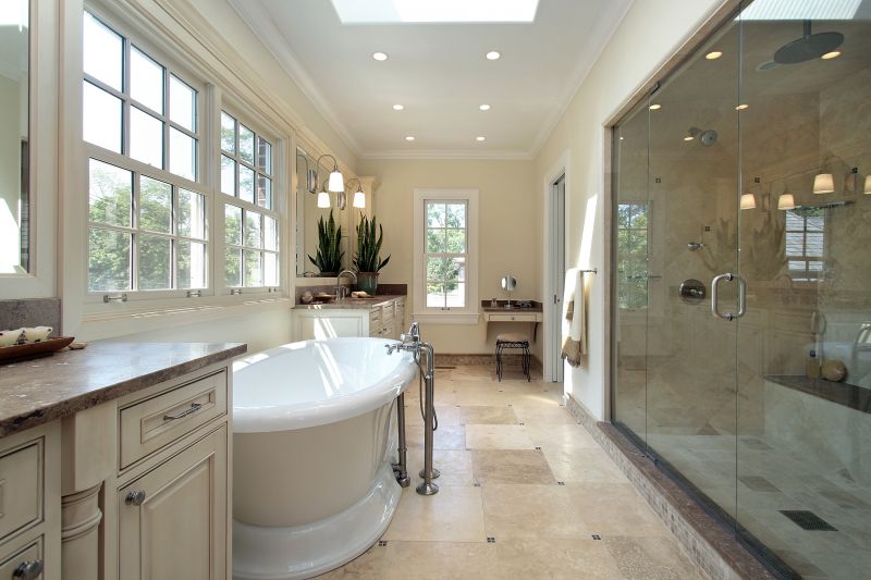 Modern Bathtub with Fixtures
